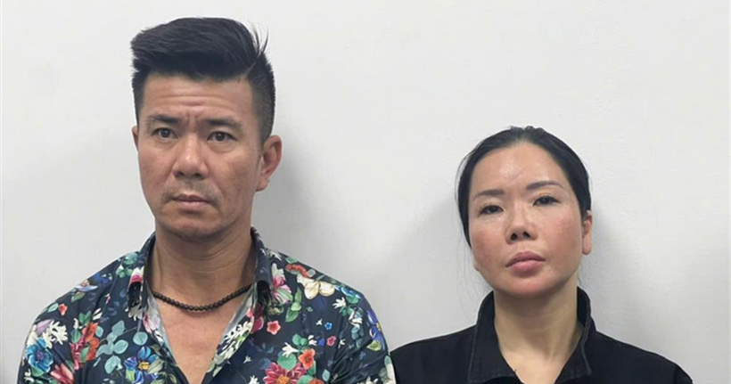 Đối tượng Lê Văn Đông và Nguyễn Thị Mai Anh.