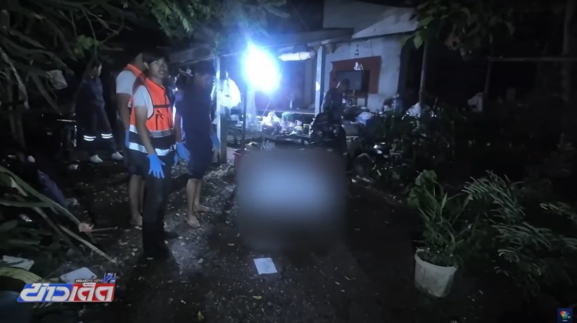 Hiện trường vụ án mạng. Ảnh: CH7HDNews