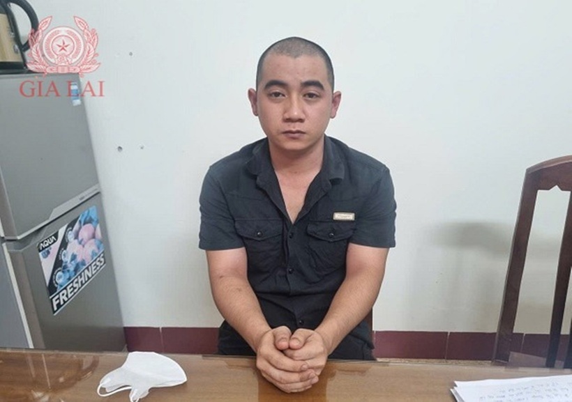 Đến 5h sáng 8/10, Đặng Văn Sang đã đến cơ quan công an để đầu thú. (Ảnh: Công an tỉnh Gia Lai)