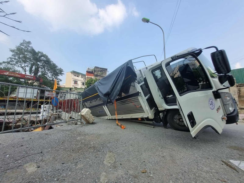 Hiện trường vụ tai nạn. Ảnh: Báo Công an Nhân dân.