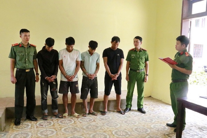 Nhóm thanh niên trộm cắp bị bắt.