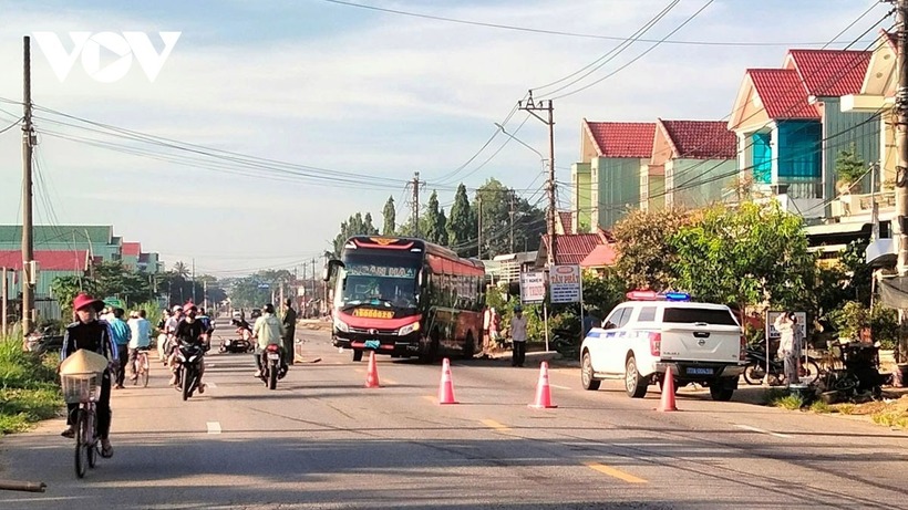 Hiện trường vụ tai nạn. Ảnh: VOV.