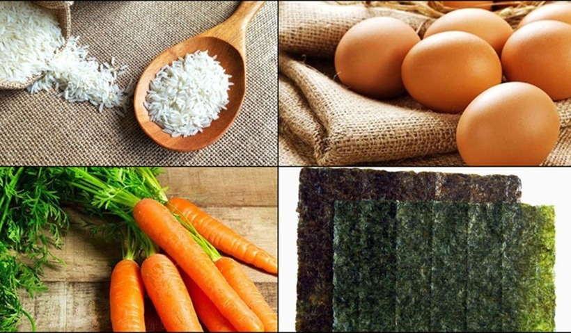 Nguyên liệu làm Kimbap