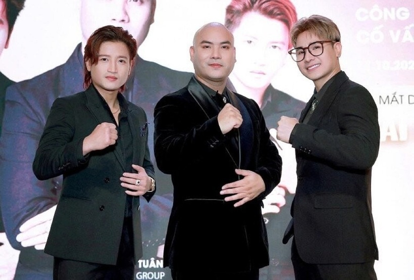 3 ca sĩ Đỗ Minh Quân, A Tuân, Chu Bin.