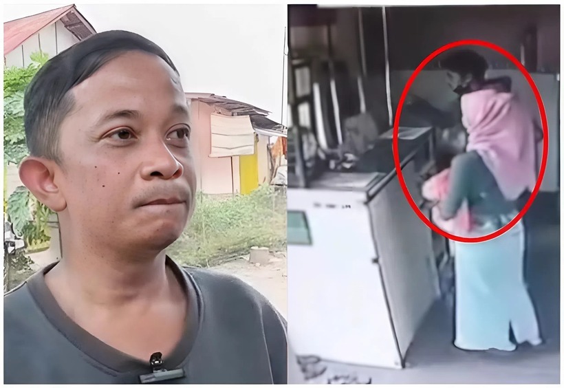 Người vợ đã nhận phòng cùng một người đàn ông lạ mặt. Ảnh: Tribunnews.