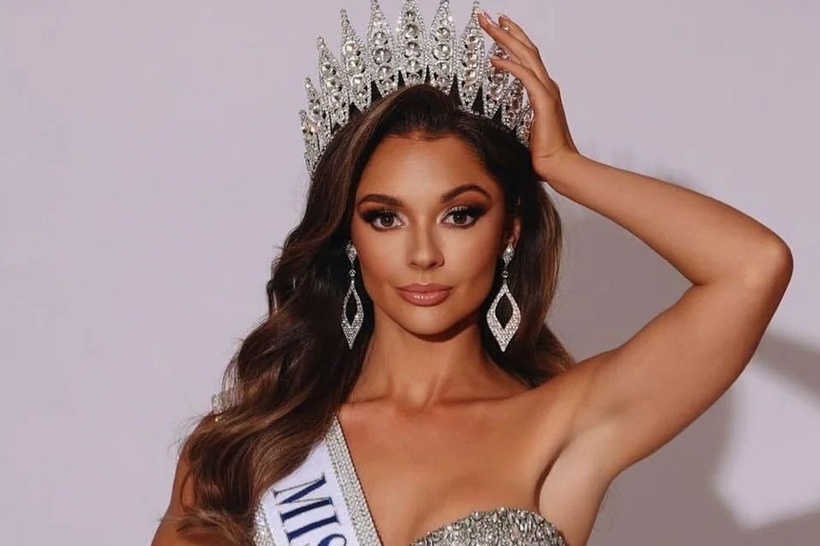 Lindsey Langston đăng quang Hoa hậu Mỹ vào tháng 10/2024. Ảnh: X