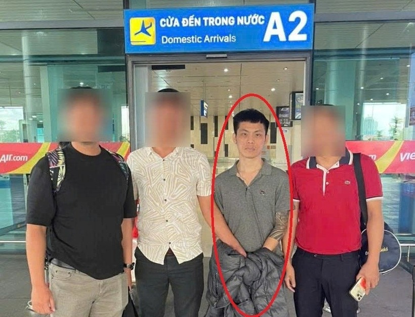 Phạm Quang Hiệp bị bắt sau gần 2 năm trốn truy nã. Ảnh: Công an Hải Phòng