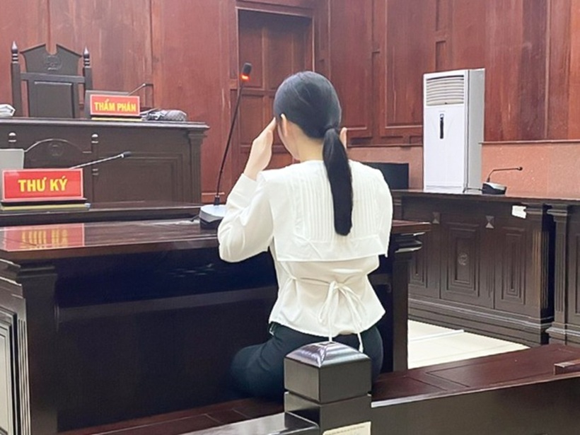 Bị cáo Hạnh tại tòa phúc thẩm. ảnh: VnExpress