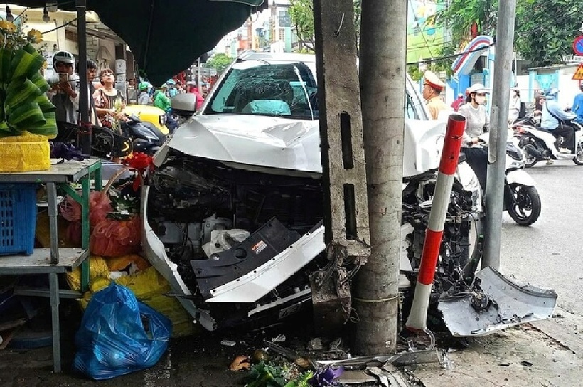 Hiện trường vụ tai nạn. Ảnh: VTC News.