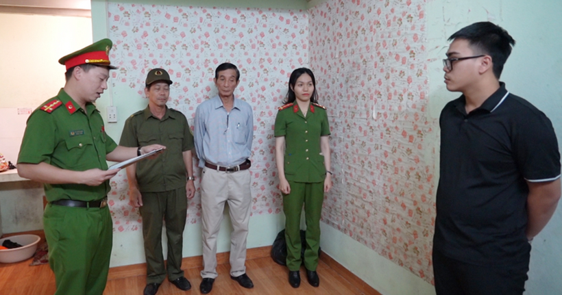 Cơ quan Cảnh sát điều tra, Công an tỉnh Thanh Hóa vừa ra Quyết định tạm giữ hình sự Lê Đăng Đức và Nguyễn Văn Khánh. (Ảnh: Công an Thanh Hóa)