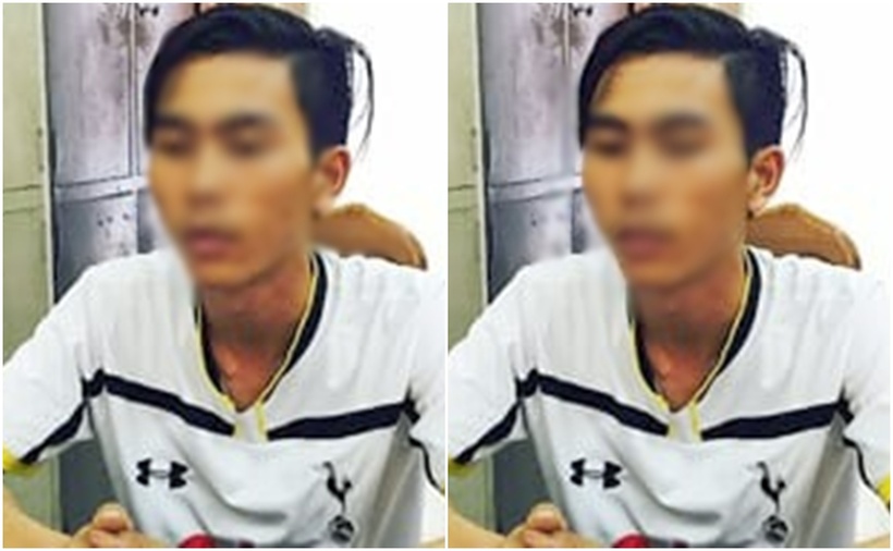 Tr.H.Tr khi bị bắt. (Ảnh: Dân Việt)