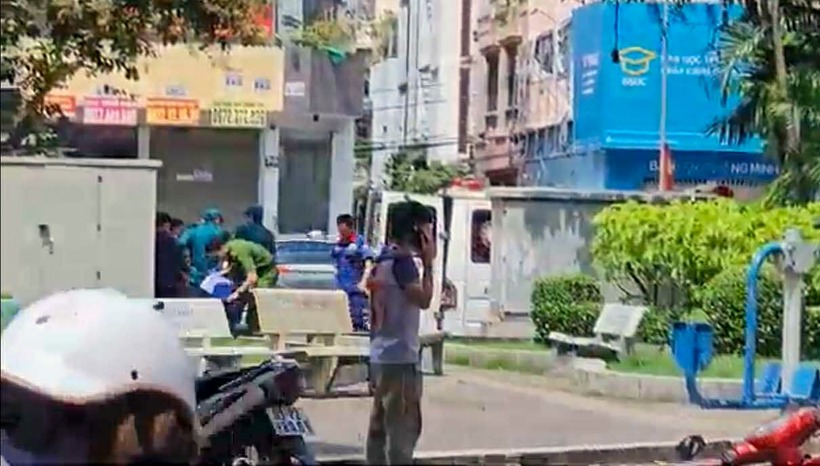 Hiện trường nơi phát hiện người đàn ông tử vong. (Ảnh: VietnamNet)