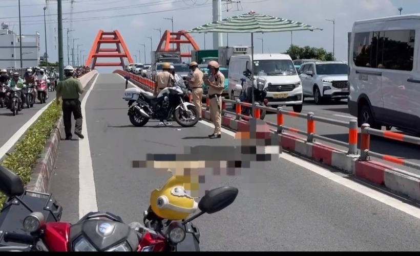 Hiện trường vụ tai nạn. Ảnh: Báo Công lý.