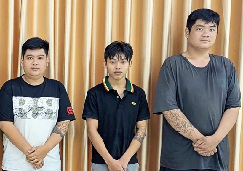 Từ Trái qua: Phạm Minh Phương, Phạm Minh Nhật, Phan Tấn Điền. (Ảnh: PLO)