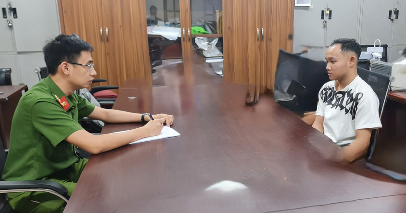 Cơ quan công an lấy lời khai của Bùi Ngọc Đức.