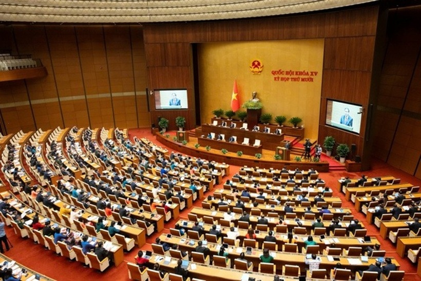 Quang cảnh phiên khai mạc Kỳ họp thứ 10, Quốc hội khoá XV (Ảnh: Media Quốc hội).