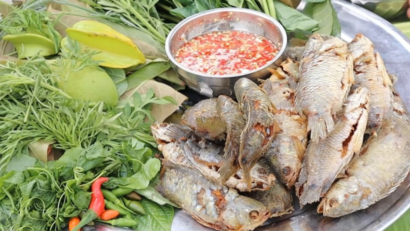 Cá rô chiên xù, giòn rụm béo thơm, khi kết hợp cùng nước chấm gừng cay nhẹ đã tạo nên một tổng thể hương vị hài hòa đến mê hoặc. Ảnh minh họa.