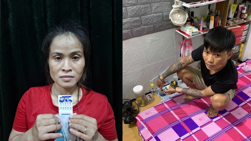 Hai đối tượng My và Sự. (Ảnh: Báo Công an TP.HCM)