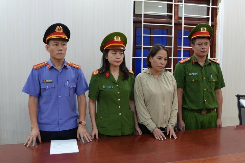Phan Thị Mai bị bắt giữ. Ảnh: Vietnamnet
