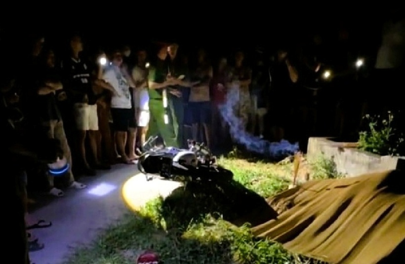 Hiện trường vụ tai nạn. Ảnh: Báo Người lao động.