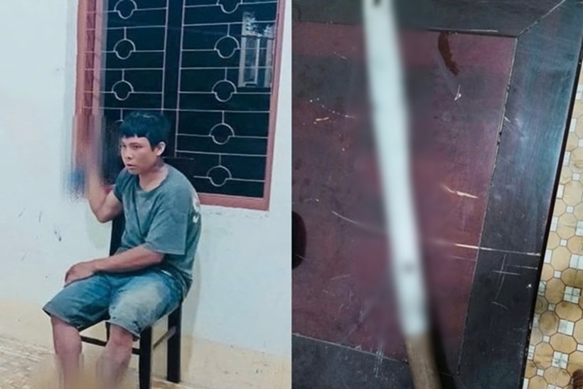 Đối tượng Toai bị Công an xã Phú Túc (Gia Lai) bắt giữ. Ảnh: Lao động