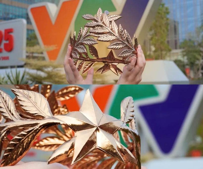 Vòng nguyệt quế dành cho Quán quân Đường lên đỉnh Olympia 25. Ảnh: Thời báo VTV.