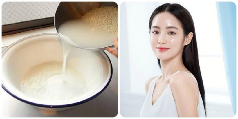 Nước vo gạo cũng chứa các phức hợp vitamin B, có thể nhẹ nhàng tẩy tế bào chết, làm trắng, nuôi dưỡng, làm mịn da. Ảnh minh họa.