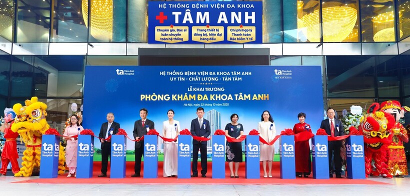 Phòng khám Đa khoa Tâm Anh Cầu Giấy chính thức đi vào hoạt động từ ngày 22/10, trở thành cơ sở thứ 5 trong Hệ thống BVĐK Tâm Anh trên toàn quốc. Ảnh: BVĐK Tâm Anh