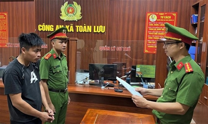 Đối tượng Thắng bị khởi tố về hành vi trộm cắp tài sản. Ảnh: Công an Hà Tĩnh.