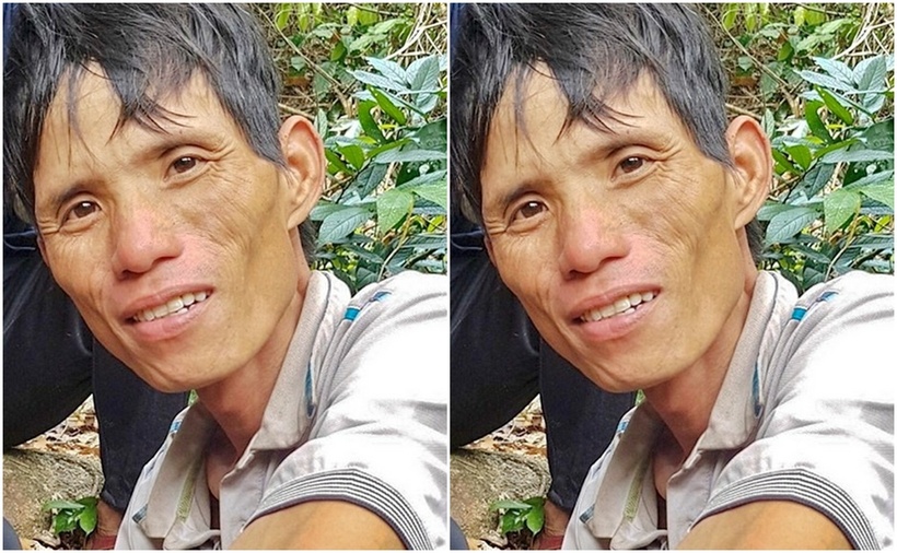 Bộ mặt kẻ sát nhân hốc hác, gày guộc như ma rừng sau 2 tháng trốn truy nã trong rừng sâu. (Ảnh: CAND)