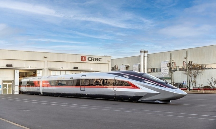 Tàu CR450 do chi nhánh của Tổng công ty Đường sắt Trung Quốc (CRRC) chế tạo. Ảnh: CRRC