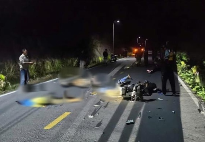 Hiện trường xảy ra vụ tai nạn. Ảnh: Báo Người lao động.