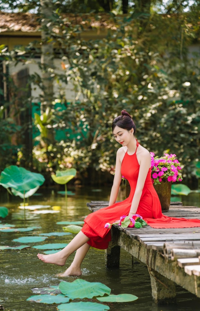 Nhan sắc đời thường của Hoàng Ngọc Như.