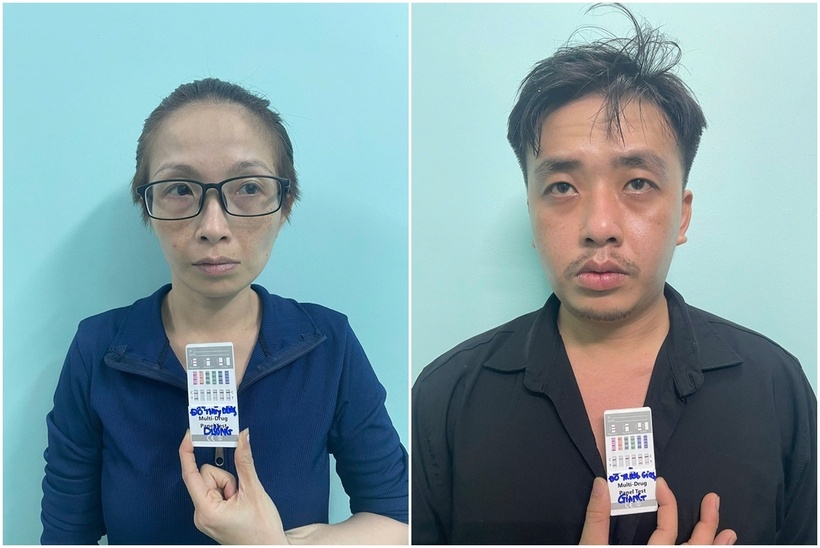 Hai đối tượng Đỗ Thùy Dương và Đỗ Trường Giang. Ảnh: Báo An Giang