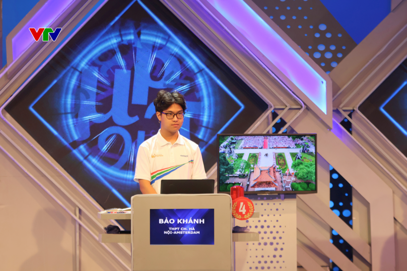 Với 215 điểm chung cuộc, Trần Bùi Bảo Khánh xuất sắc vượt qua ba đối thủ mạnh. (Ảnh: VTV)
