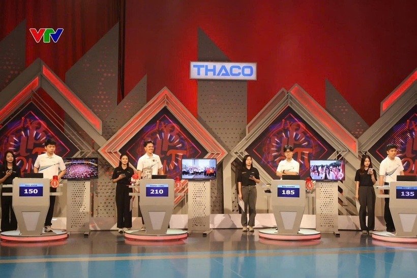 Các thí sinh tham gia vòng chung kết Đường lên đỉnh Olympia 2025. Ảnh: Dân trí