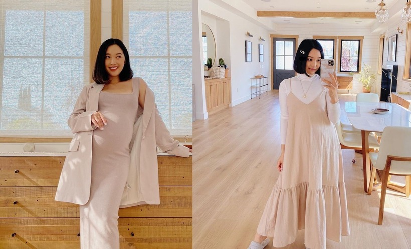 Những tháng cuối thai kỳ, cơ thể trở nên nặng nề hơn và bạn cần những trang phục thật sự tiện dụng.