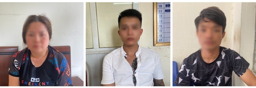 Đối tượng T.T.T.Ng và đồng bọn. (Ảnh: Công an TP.Hải Phòng)