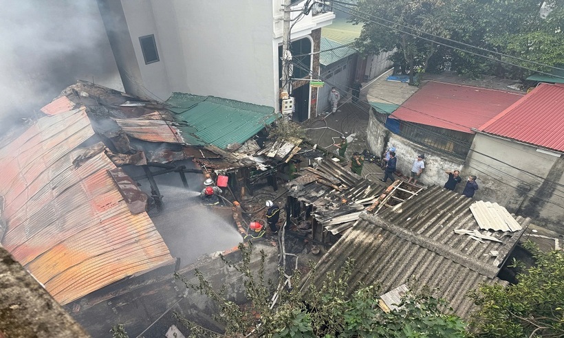 Hiện trường xảy ra vụ cháy.