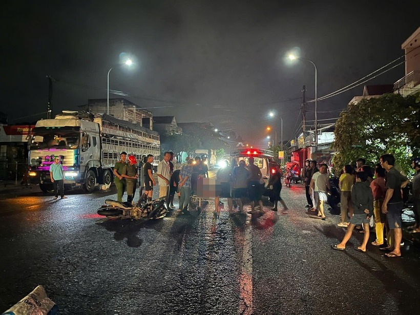 Hiện trường vụ tai nạn. Ảnh: Báo Xây dựng.