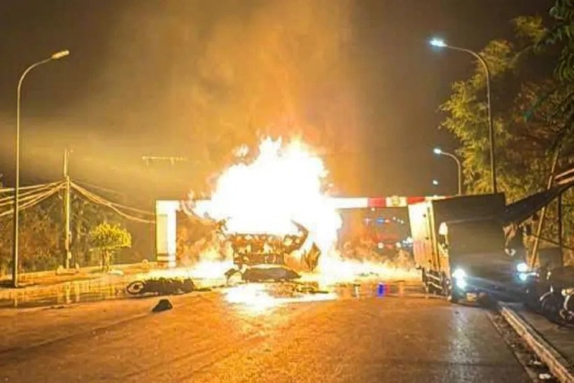 Hiện trường vụ việc. Ảnh: Pháp luật TP.HCM