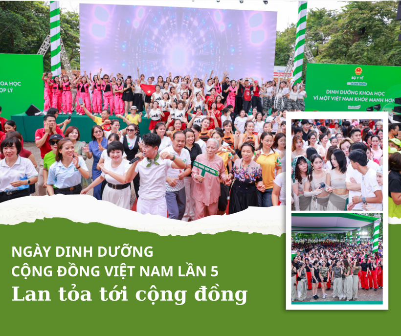 Không chỉ dừng lại ở con số tham dự kỷ lục, “Ngày Dinh dưỡng cộng đồng Việt Nam” lần 5 đã tạo nên một không gian chia sẻ, nơi kiến thức dinh dưỡng và tinh thần vận động lan truyền mạnh mẽ.