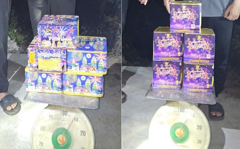 Tang vật cơ quan công an thu giữ tại hiện trường. Ảnh: Người lao động