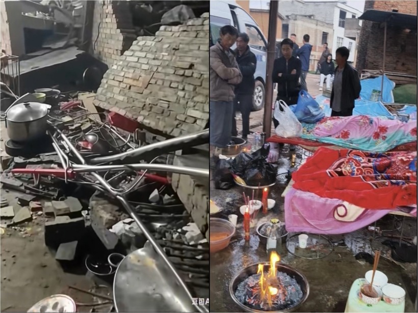 Hiện trường sự việc. Ảnh: Weibo