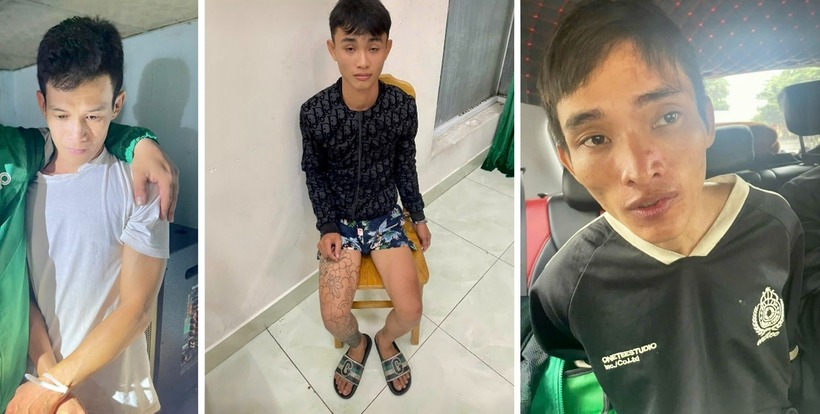 3 đối tượng trộm tượng Phật bằng đồng bị bắt giữ. Ảnh: Ảnh: PLO.