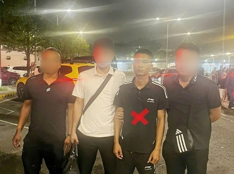 Đối tượng Nguyễn Văn Công bị công an bắt giữ sau gần 1 tháng trốn truy nã. Ảnh: Công an TP.Hải Phòng