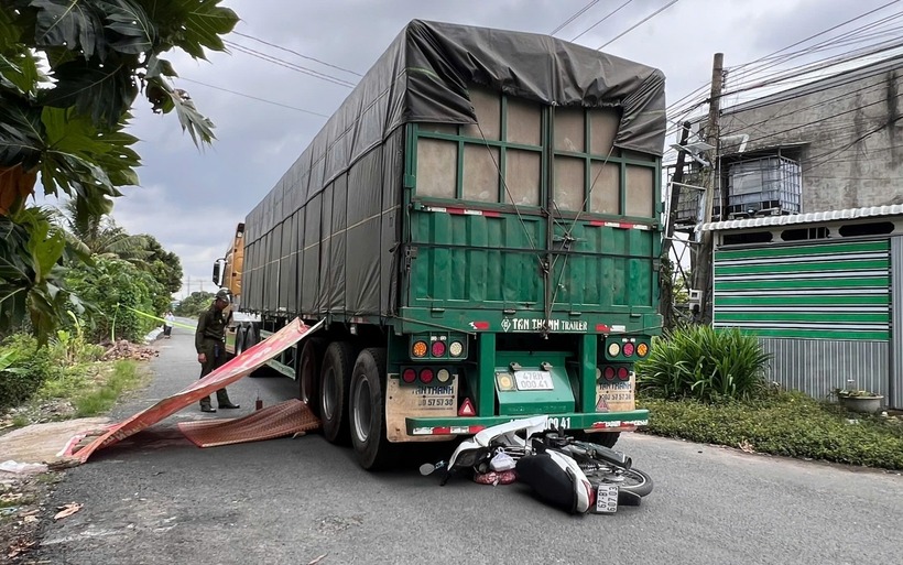 Hiện trường xảy ra vụ tai nạn. Ảnh: Báo An Giang.