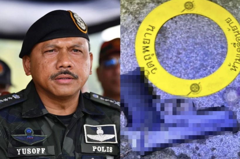 Cảnh sát trưởng bang Kelantan (Malaysia) thông tin về vụ nổ súng bắn chết người, với nghi phạm là một cựu cầu thủ. Ảnh: NST.