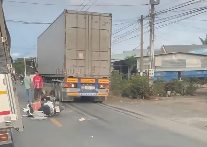 Hiện trường xảy ra vụ tai nạn. Ảnh: PLO.