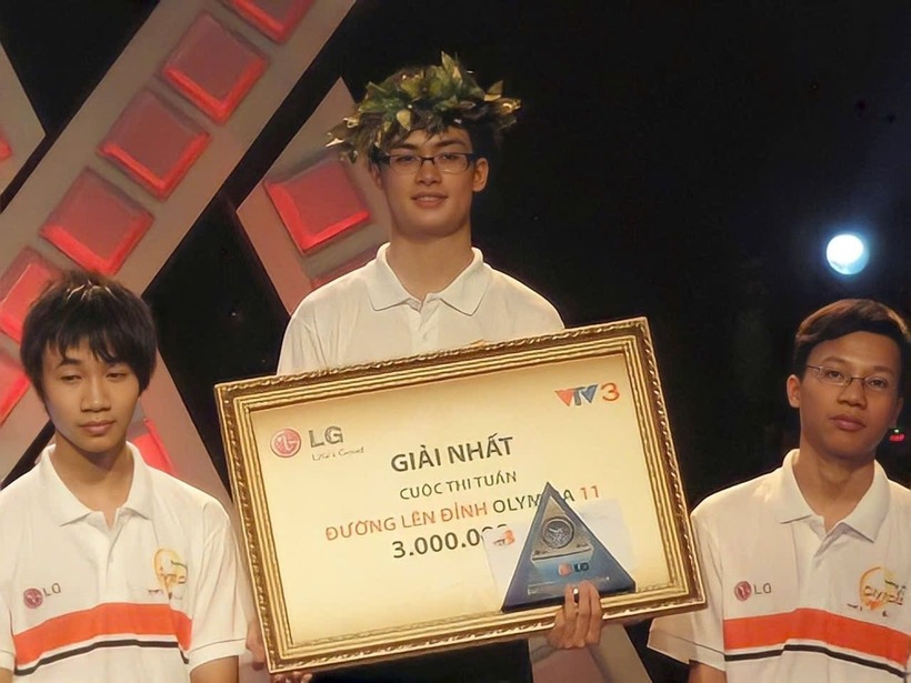 Hình ảnh của anh Hưng thời điểm tham gia thi Olympia.